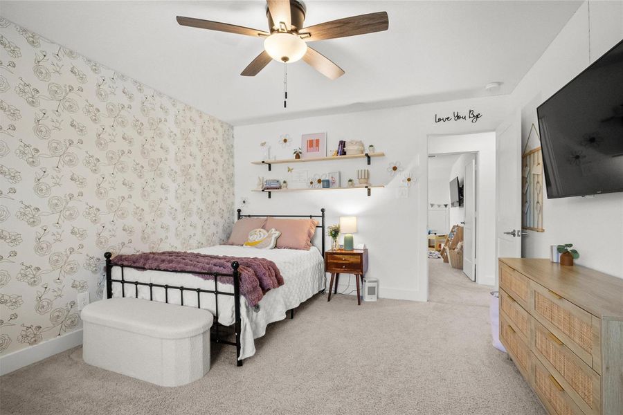 Furnished interior view inside a new home in Lone Star Landing, Montgomery (Image 43).