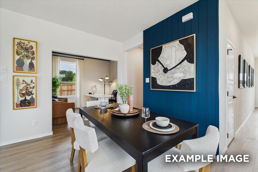 Representative furnished interior of a home built from the The Florence C by Davidson Homes LLC in Buffalo Way Villas, Houston (Image 6).
