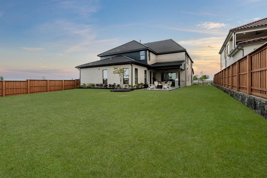 Exterior details and patio area of a home in , Frisco (Image 3). Exterior details and patio area of a home in , Frisco (Image 3).