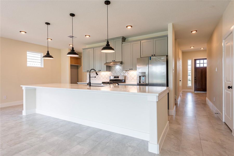 Furnished interior view inside a new home in , Santa Fe (Image 5).