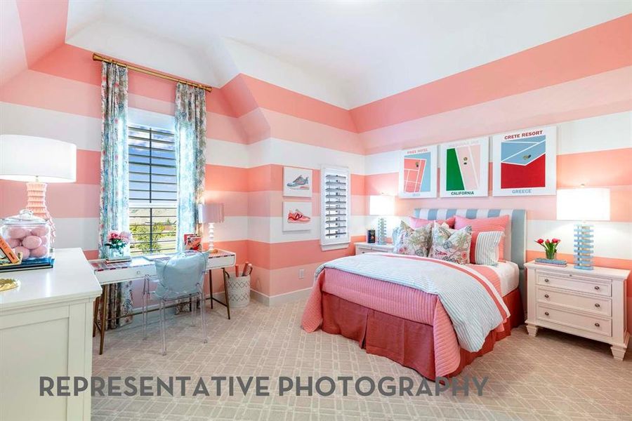 Furnished interior view inside a new home in Wildflower Ranch, Dish (Image 5).