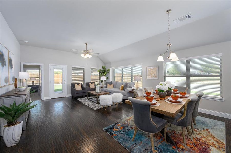 Furnished interior view inside a new home in Creekview Meadows, Pilot Point (Image 22).