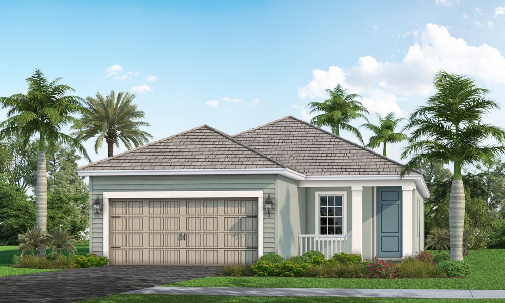 Representative exterior photo of a completed home built from the Imagination 2 by Neal Communities in Verandah, Fort Myers, FL (Image 2).