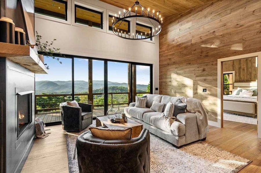 Furnished interior view inside a new home in , Blue Ridge (Image 7).