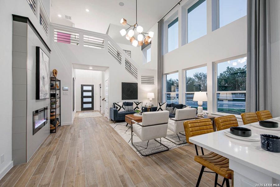 Furnished interior view inside a new home in Meyer Ranch, New Braunfels (Image 15).