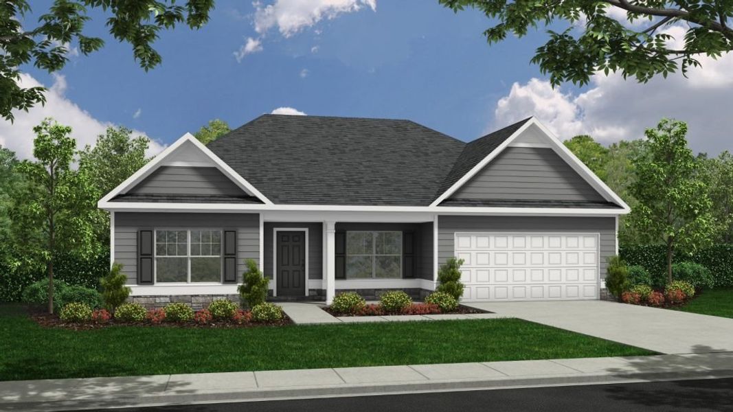 Representative exterior photo of a completed home built from the Richmond by Piedmont Residential in The Reserve at Willow Oaks, Canton, GA (Image 2).