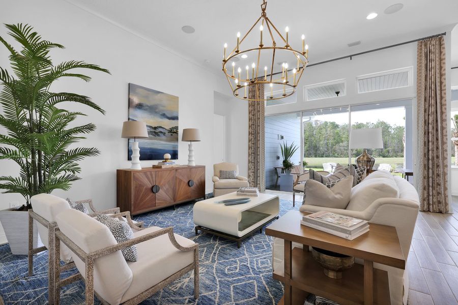 Representative furnished interior of a home built from the Sawyer by Riverside Homes in Mariposa at EverRange, Jacksonville (Image 49).