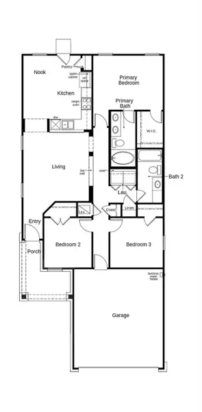 This floor plan features 3 bedrooms, 2 full baths and over 1,200 square feet of living space. This floor plan features 3 bedrooms, 2 full baths and over 1,200 square feet of living space.