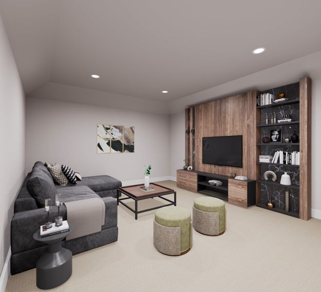 Representative furnished interior of a home built from the Ember by Tri Pointe Homes in The Meadows, Denton (Image 10).