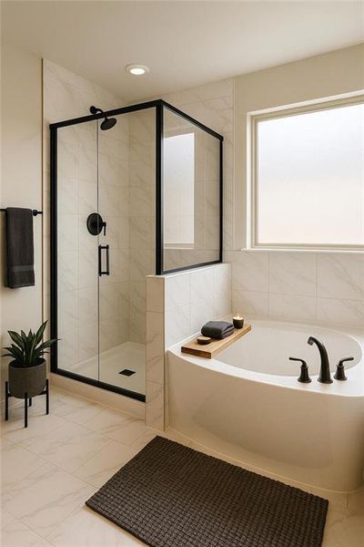 Furnished interior view inside a new home in , Commerce (Image 10).