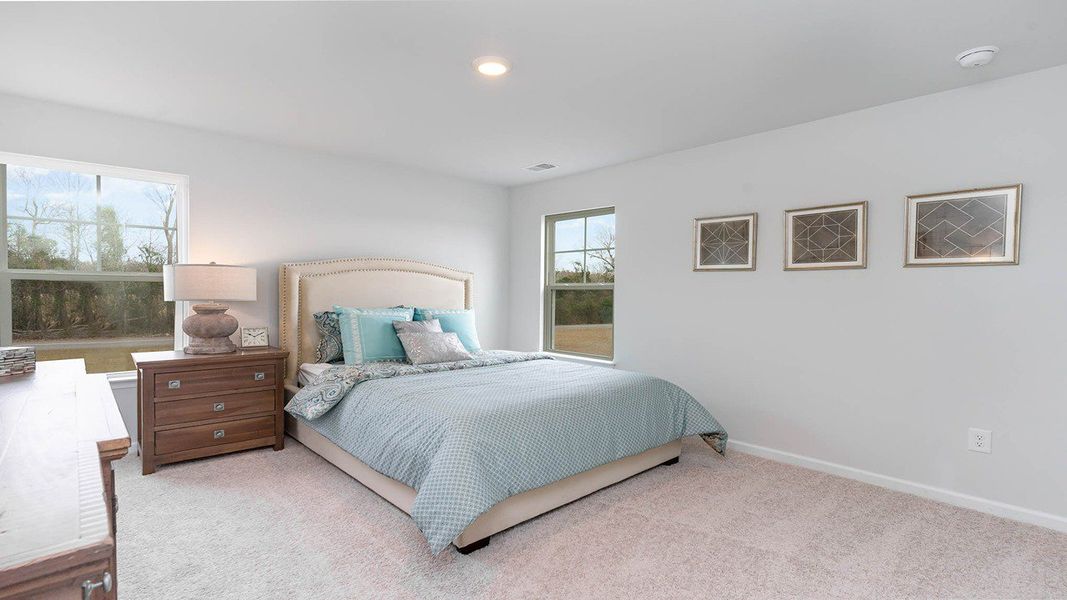 Representative furnished interior of a home built from the Tillman by D.R. Horton in The Preserve at Shaftesbury Glen, Conway (Image 18).