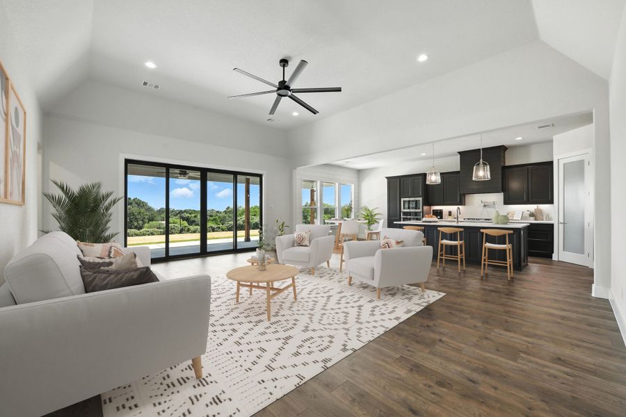 Furnished interior in a model home at Stagecoach Crossing in Bridgeport (Image 17).