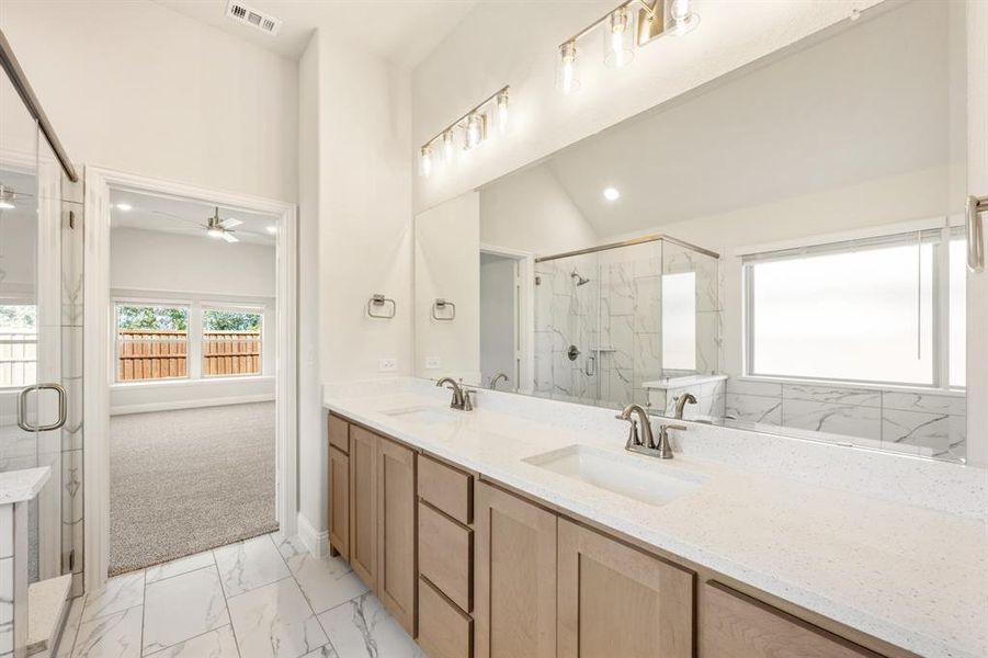 Furnished interior view inside a new home in Waterscape Classic 60s, Royse City (Image 6).