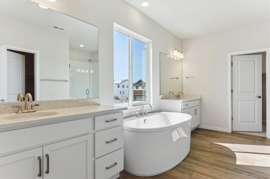 Furnished interior view inside a new home in Trails at Smoky Hill, Parker (Image 6).