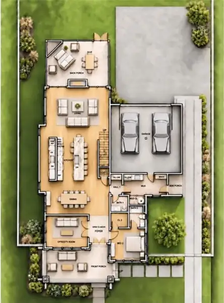2D floor plan layout of this home in , Atlanta, GA (Image 4).