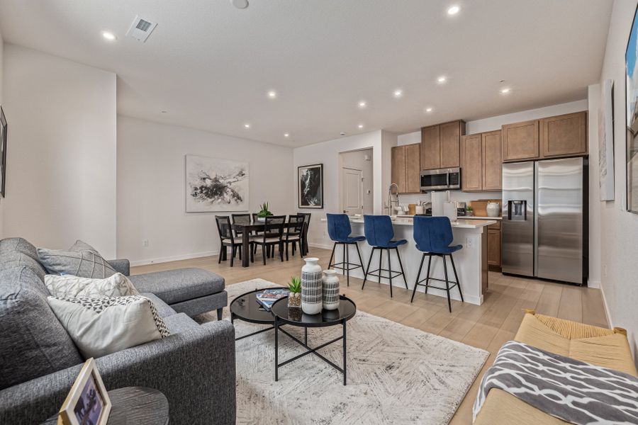 Furnished interior view inside a new home in The Vistas at West Mesa, Colorado Springs (Image 10).
