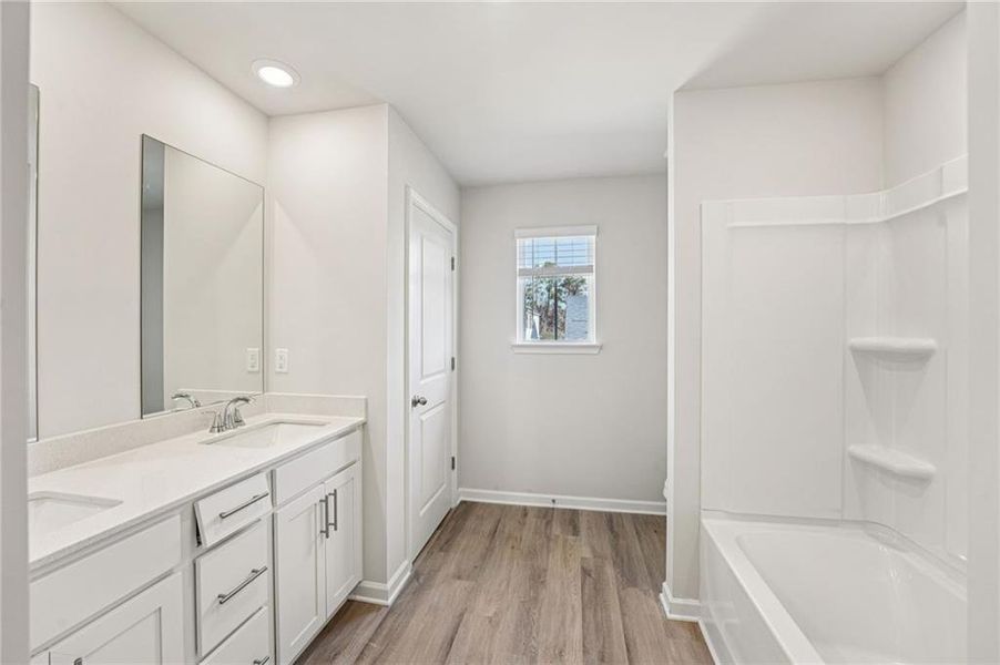 Furnished interior view inside a new home in Westmont Preserve, Powder Springs (Image 18).