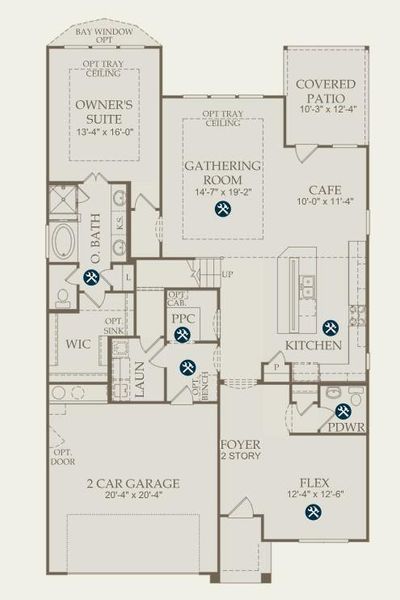 Pulte Homes, Caldwell floor plan