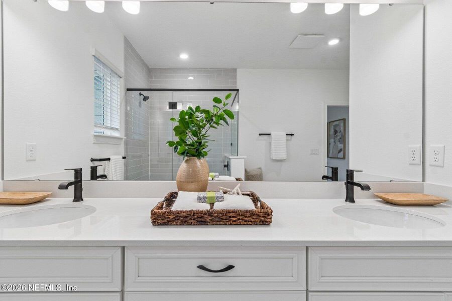 Furnished interior view inside a new home in Westerly Park at Wildlight - Courtyard Collection, Yulee (Image 19).