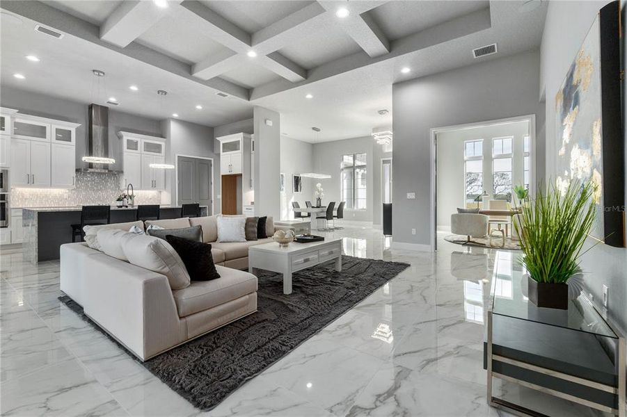 Contemporary Coffered Ceiling Contemporary Coffered Ceiling