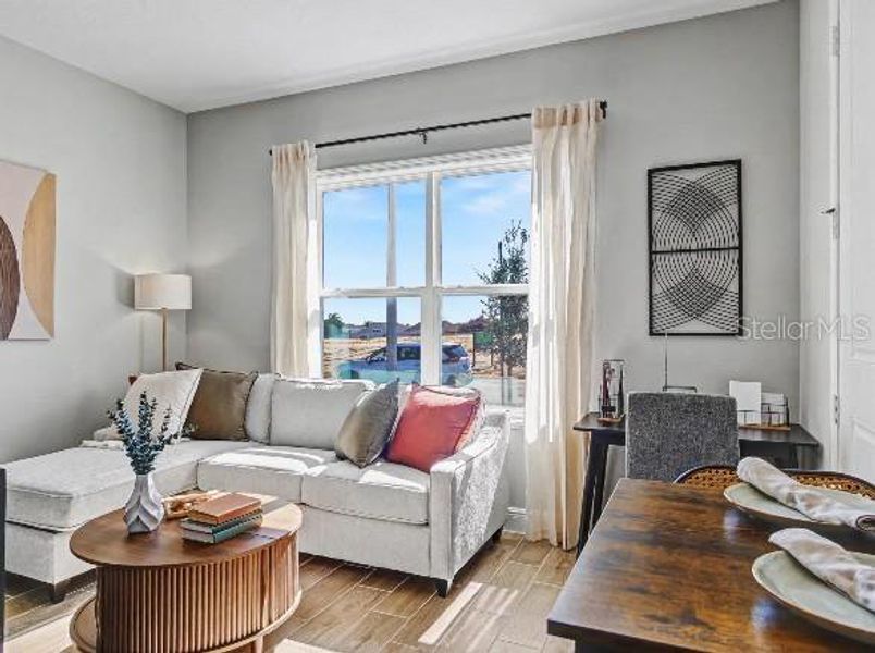 Furnished interior view inside a new home in Oakstone Farms, Leesburg (Image 27).