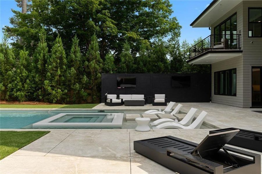 Exterior details and patio area of a home in , Atlanta (Image 21). Exterior details and patio area of a home in , Atlanta (Image 21).