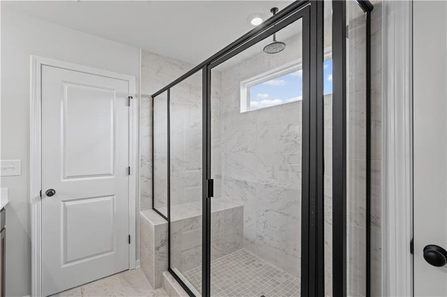 Furnished interior view inside a new home in Reunion, Flowery Branch (Image 5). Furnished interior view inside a new home in Reunion, Flowery Branch (Image 5).