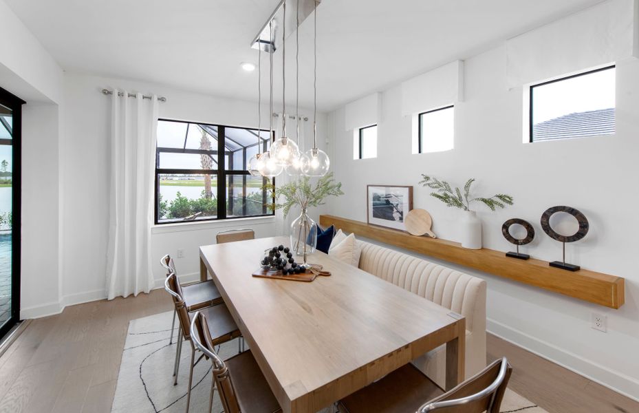 Cafe dining area located off kitchen Cafe dining area located off kitchen