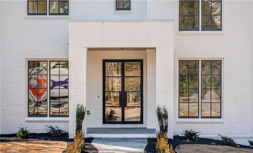 Exterior details and patio area of a home in , Atlanta (Image 29). Exterior details and patio area of a home in , Atlanta (Image 29).