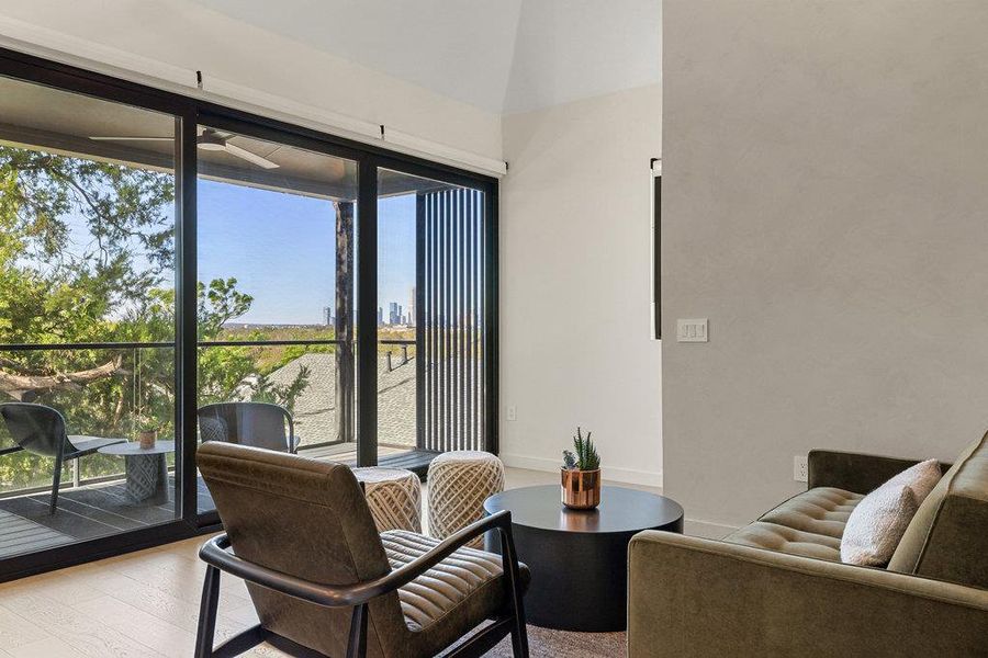 Exterior details and patio area of a home in , Austin (Image 23).