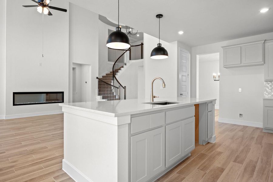 Furnished interior view inside a new home in Parmer Ranch, Georgetown (Image 14).