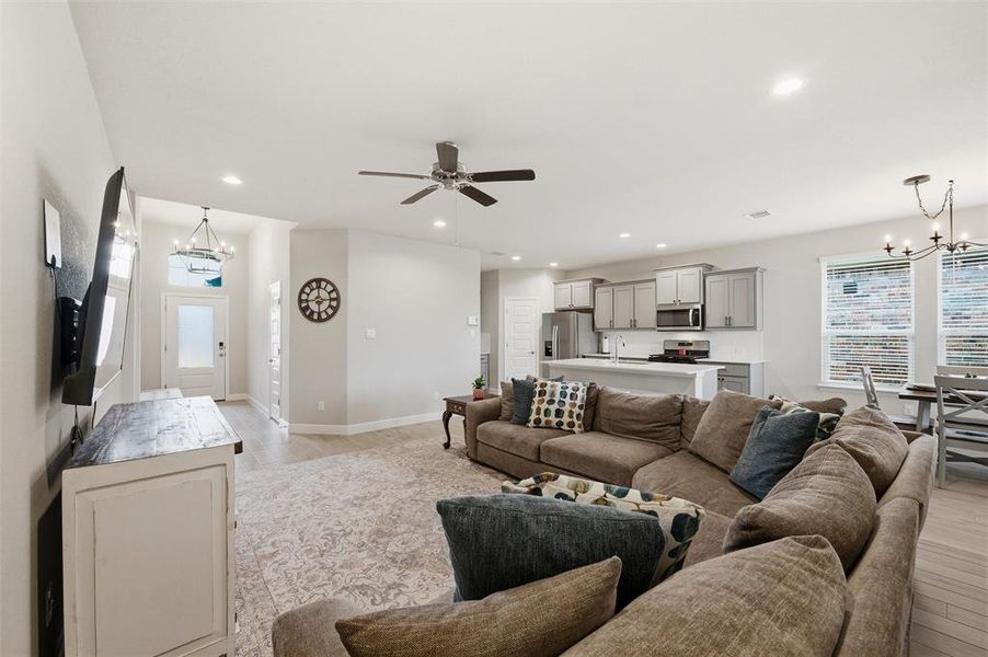 Furnished interior view inside a new home in , Cleburne (Image 8).