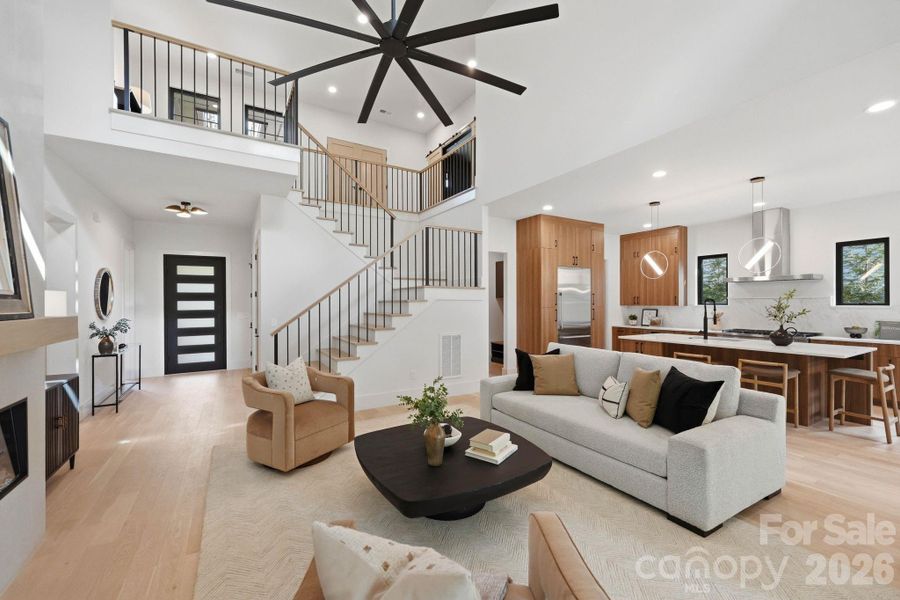 Furnished interior view inside a new home in , Charlotte (Image 39).