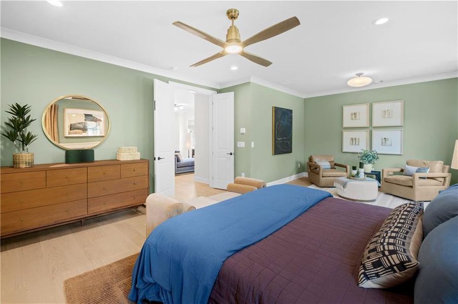 Furnished interior view inside a new home in Laurel View, Suwanee (Image 58). Furnished interior view inside a new home in Laurel View, Suwanee (Image 58).