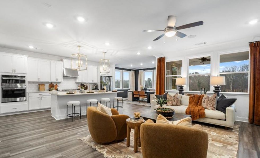 Furnished interior view inside a new home in Bailey Fence, Dacula (Image 23).