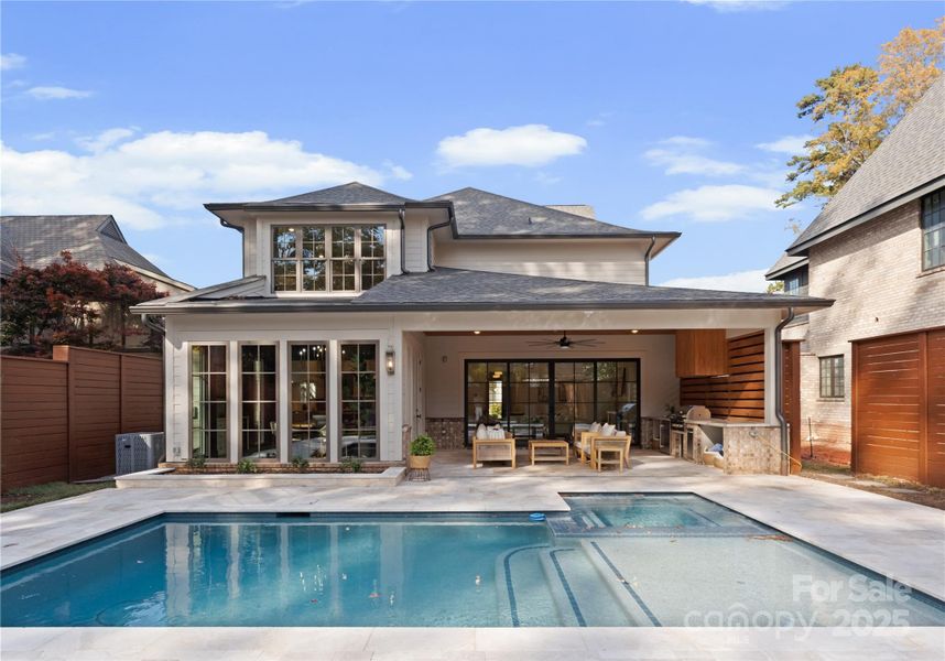 Exterior details and patio area of a home in , Charlotte (Image 29).