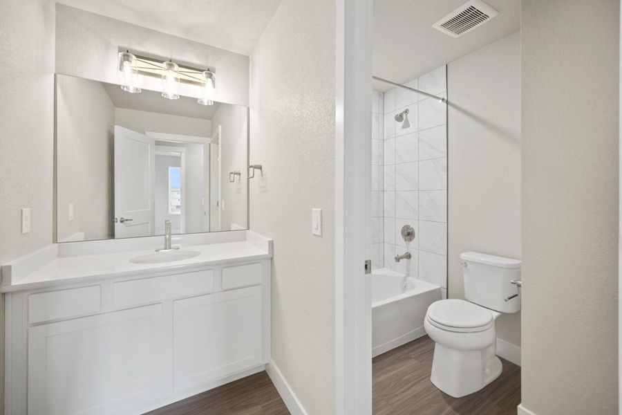 Furnished interior view inside a new home in Pony Park, Colorado Springs (Image 13). Furnished interior view inside a new home in Pony Park, Colorado Springs (Image 13).