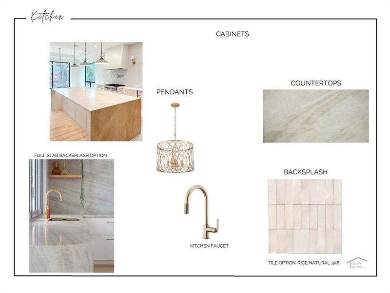 Whistler Design package- all materials subject to change depending on availability