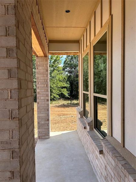 Large Front Covered Patio