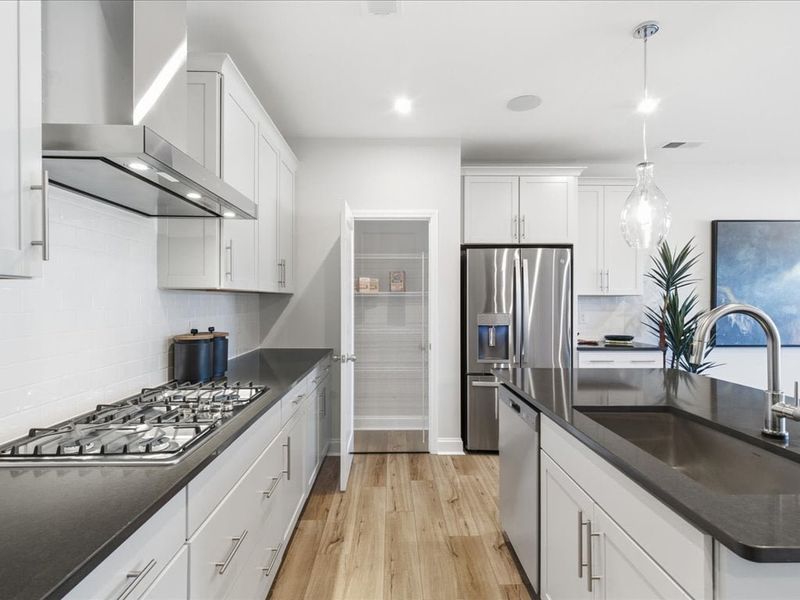 Representative furnished interior of a home built from the Anne by Tri Pointe Homes in Grahym at Southbridge, Fort Mill (Image 17).