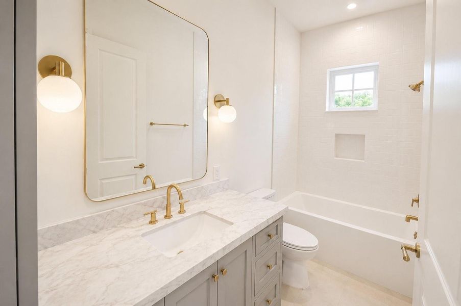 Furnished interior view inside a new home in , Houston (Image 9).