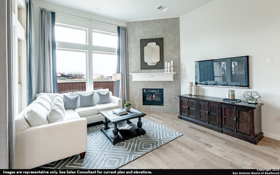 Furnished interior view inside a new home in The Woodlands at Medina Hills, Mico (Image 5). Furnished interior view inside a new home in The Woodlands at Medina Hills, Mico (Image 5).