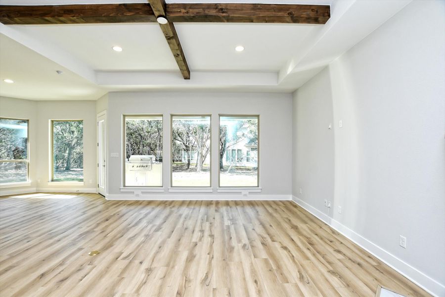 Representative unfurnished interior of a home built from the Vanderpool II by Giddens Homes in Whispering Wind, Bertram (Image 24).