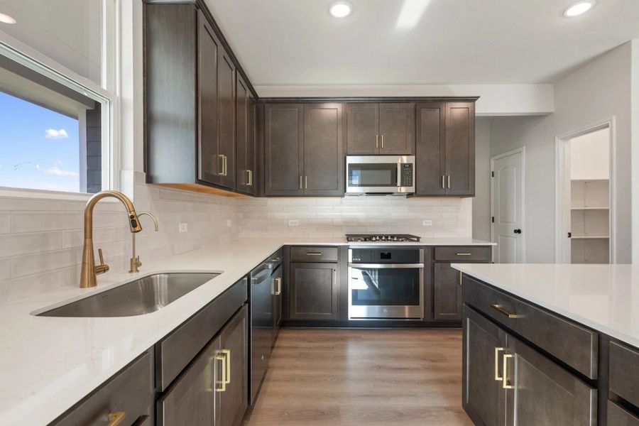 Furnished interior view inside a new home in Patterson Ranch, Georgetown (Image 11).