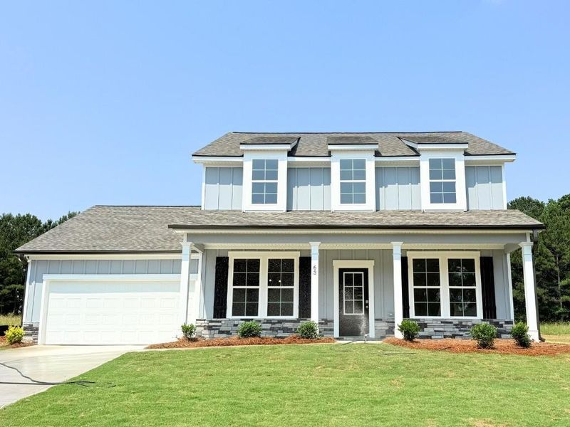 Front exterior of a new home in Westlyn, Winder, GA, highlighting curb appeal (Image 16).