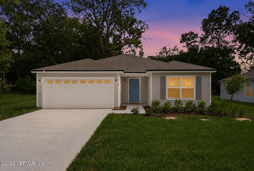 Front exterior of a new home in , Jacksonville, FL, highlighting curb appeal (Image 23). Front exterior of a new home in , Jacksonville, FL, highlighting curb appeal (Image 23).