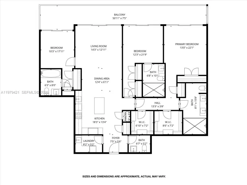 2D floor plan layout of this home in , Bal Harbour, FL (Image 5).