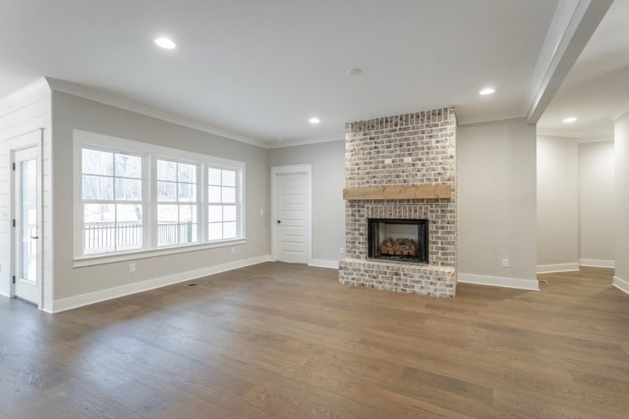 Representative unfurnished interior of a home built from the Farmview by Riverstone Construction, LLC in Jasper Highlands, Guild (Image 16).