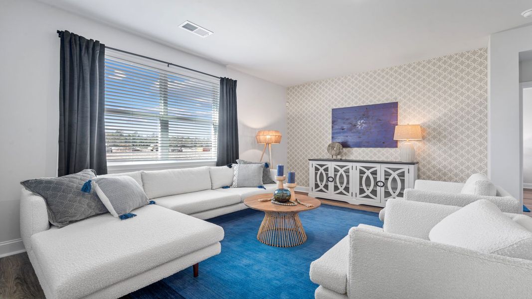 Furnished interior view inside a new home in The Groves at Bees Creek, Ridgeland (Image 13).