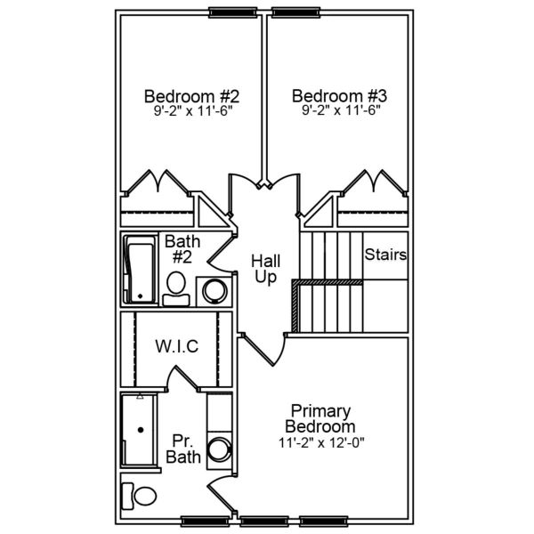 2D floor plan layout of this home in Haynes Park, Columbia, SC (Image 3).